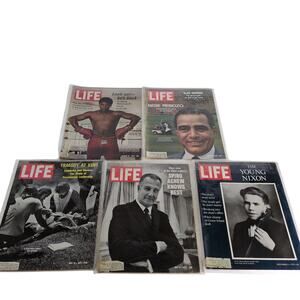 Set of 5 1970 Life Magazines, Muhammad Ali, Nixon, Agnew, Kent State Tragedy